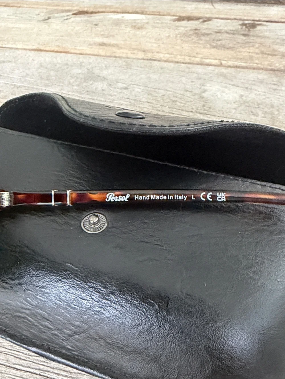 Persol PO319S Havana Frame Sunglasses with Dark Lenses